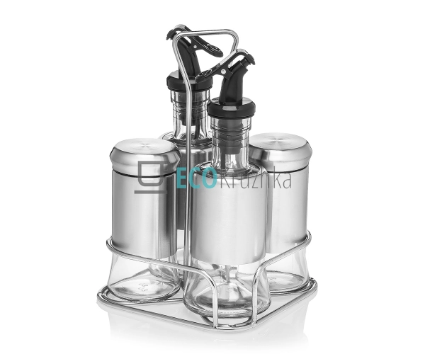 Набір для спецій на підставці 5 предмети Frico FRU-130 Набір для спецій на підставці 5 предмети Frico FRU-130