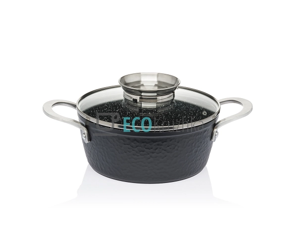 Каструля-казан 2.6 л Чеканка Edenberg з гранітним покрит ... Каструля-казан 2.6 л Чеканка Edenberg з гранітним покрит ...