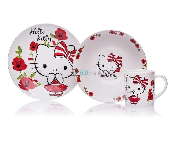 Дитяча керамічний посуд Хелов Кітті Metr + Original EK86 ... Дитяча керамічний посуд Хелов Кітті Metr + Original EK86 ...