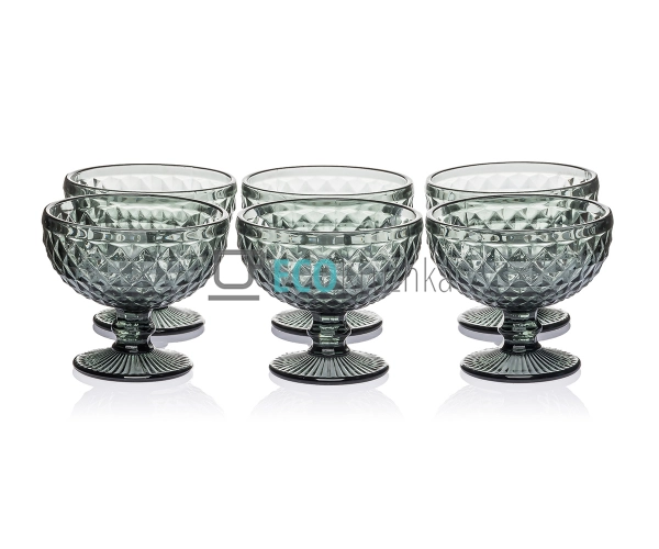 Набір сірих креманок 6 шт 300 мл ARL9029-6