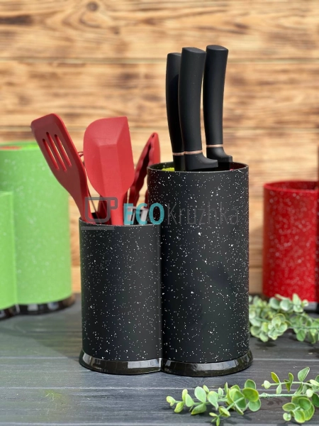 Підставка для ножів Edenberg Чорна EB-3645