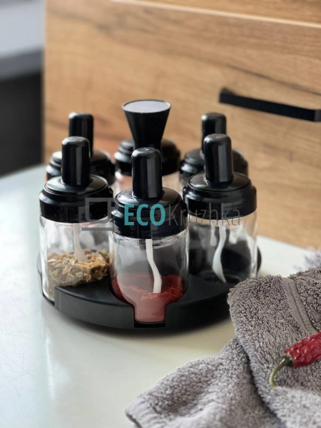 Набір для спецій на підставці 7 предмети Frico FRU-131 Набір для спецій на підставці 7 предмети Frico FRU-131