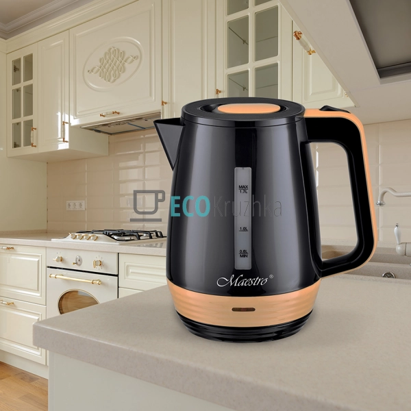 Електричний чайник 1.7л 2000Вт Чорний Maesrto MR-033 Електричний чайник 1.7л 2000Вт Чорний Maesrto MR-033