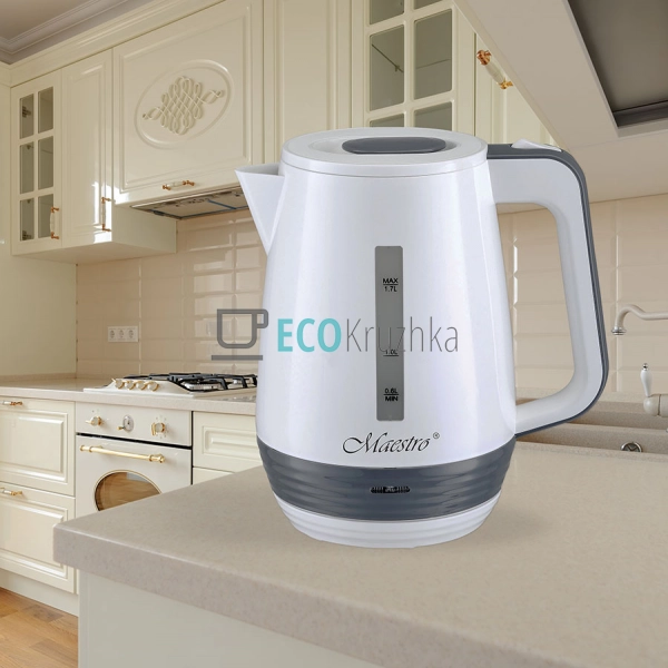Електричний чайник 1.7л 2000Вт Білий Maesrto MR-033 Електричний чайник 1.7л 2000Вт Білий Maesrto MR-033