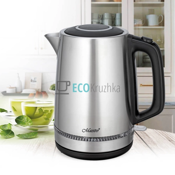 Електричний чайник 1.7л 2000Вт Сталевий Maesrto MR-047 Електричний чайник 1.7л 2000Вт Сталевий Maesrto MR-047