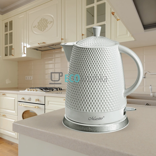 Електричний чайник 1.5л 1200Вт Білий Maesrto MR-069 Електричний чайник 1.5л 1200Вт Білий Maesrto MR-069