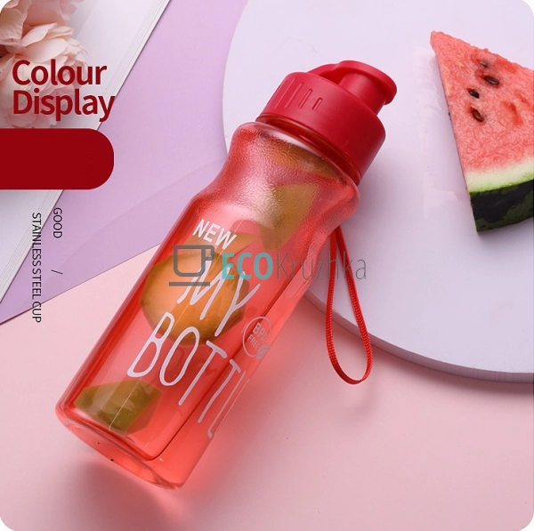 Пляшка для води My bottle 550 мл Червоний EK14325 Пляшка для води My bottle 550 мл Червоний EK14325