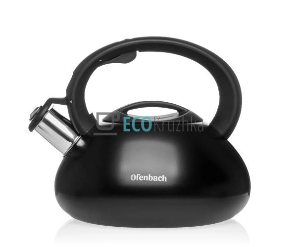 Чайник Ofenbach Чорний 2,5 л з нержавіючої сталі зі свис ... Чайник Ofenbach Чорний 2,5 л з нержавіючої сталі зі свис ...