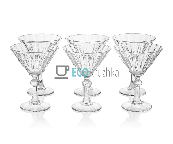 Набір келихів 6 шт Діамонд 238 мл для мартіні 440099 Набір келихів 6 шт Діамонд 238 мл для мартіні 440099