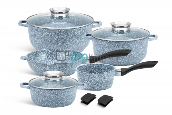 Набір посуду із мармуровим покриттям 10 предметів Edenbe ... Набір посуду із мармуровим покриттям 10 предметів Edenbe ...