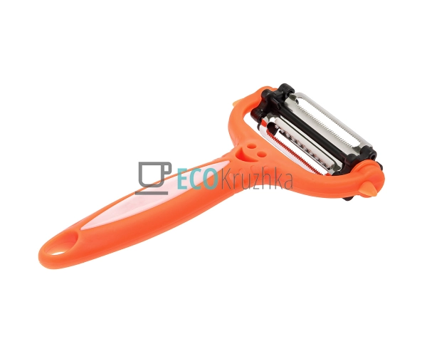 Овочечистка 3в1 обертова Frico Помаранчевий FRU-469