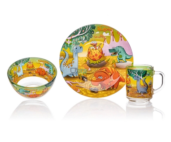 Набір скляного посуду для дітей 3 предмета Metr + Origin ... Набір скляного посуду для дітей 3 предмета Metr + Origin ...