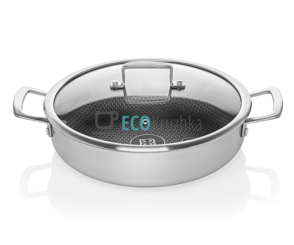 Сотейник нержавіючий професійний з кришкою 24 х 7 см Ede ... Сотейник нержавіючий професійний з кришкою 24 х 7 см Ede ...