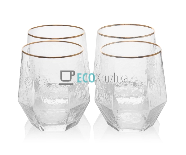 Набір склянок 4шт "Прозора б ... Набір склянок 4шт "Прозора б ...
