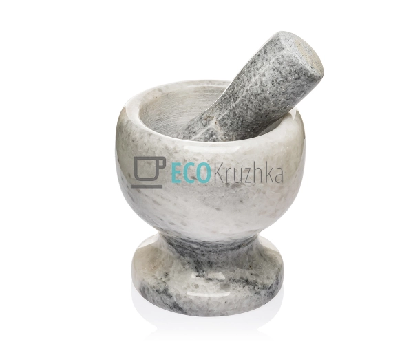 Ступка камяна з товкачем 13х13 см Сірий Frico FRU-060 Ступка камяна з товкачем 13х13 см Сірий Frico FRU-060