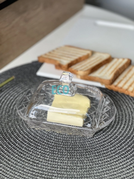 Маслянка скляна 17х10х10.5 см Прозора ALP252SUG Маслянка скляна 17х10х10.5 см Прозора ALP252SUG