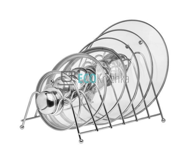 Підставка для зберігання 6 скляних кришок Хромована APL1 ... Підставка для зберігання 6 скляних кришок Хромована APL1 ...