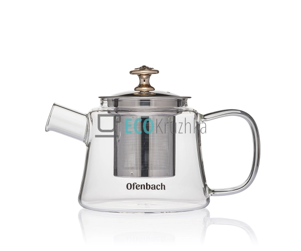 Чайник 480 мл для заварювання скляний Оfenbach 100617S Чайник 480 мл для заварювання скляний Оfenbach 100617S