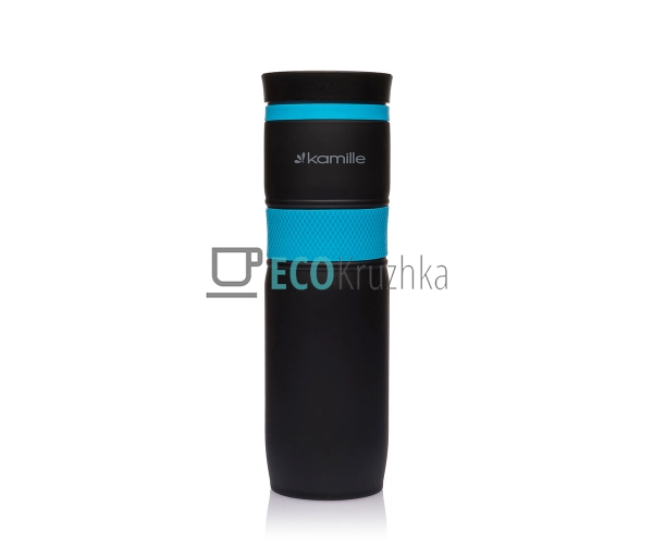 Термокружка Kamille 900 мл з нержавіючої сталі з TPR-вст ... Термокружка Kamille 900 мл з нержавіючої сталі з TPR-вст ...