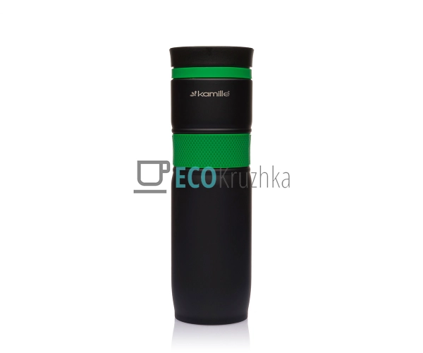 Термокружка Kamille 900 мл з нержавіючої сталі з TPR-вст ... Термокружка Kamille 900 мл з нержавіючої сталі з TPR-вст ...