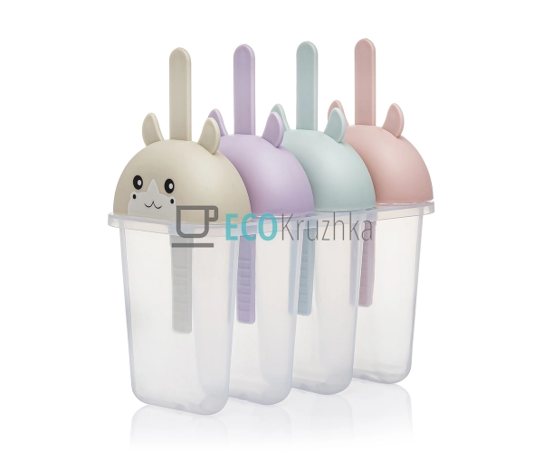 Форма 16см для морозива набір 4 шт Різнобарвні C39810 Форма 16см для морозива набір 4 шт Різнобарвні C39810