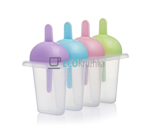 Форма 11см для морозива набір 4 шт Різнобарвні C39816 Форма 11см для морозива набір 4 шт Різнобарвні C39816