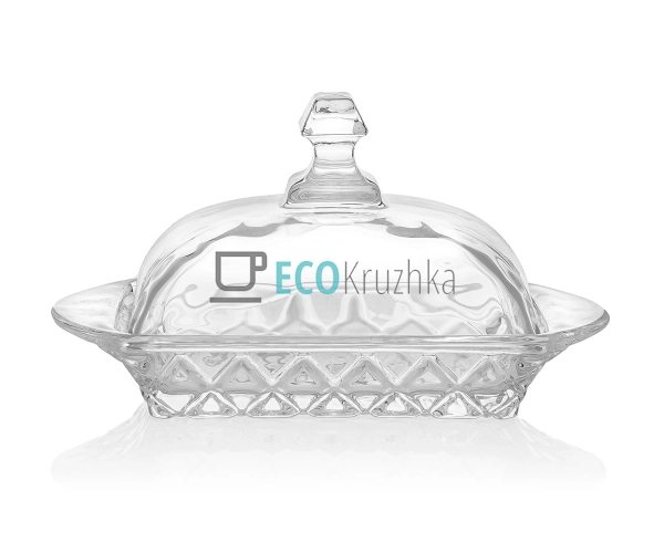 Маслянка скляна 17х10х10.5 см Прозора ALP252SUG