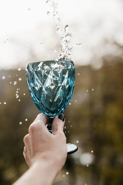 Набір келихів для вина з кольорового скла 260 мл Кобальт ... Набір келихів для вина з кольорового скла 260 мл Кобальт ...