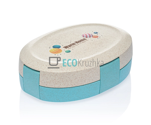 Еко-ланч бокс із пшеничної соломи 20х14.6см Блакитний TD ... Еко-ланч бокс із пшеничної соломи 20х14.6см Блакитний TD ...