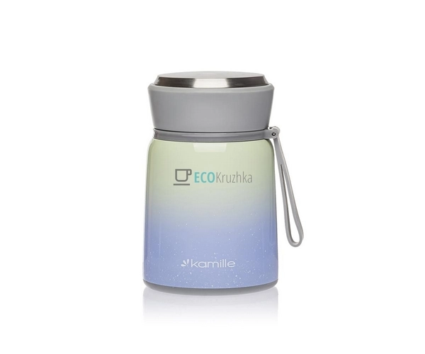 Термос Kamille харчової обідній для супу 530мл з нержаві ... Термос Kamille харчової обідній для супу 530мл з нержаві ...