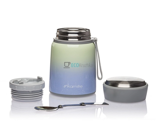 Термос Kamille харчової обідній для супу 530мл з нержаві ... Термос Kamille харчової обідній для супу 530мл з нержаві ...