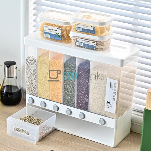 Багатофункціональний диспенсер для круп 6 відділів APL38 ... Багатофункціональний диспенсер для круп 6 відділів APL38 ...