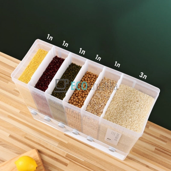 Багатофункціональний диспенсер для круп 6 відділів APL38 ... Багатофункціональний диспенсер для круп 6 відділів APL38 ...