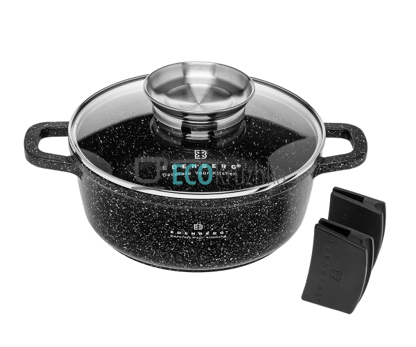 Каструля-казан 2.3 л Edenberg з гранітним покриттям та с ...