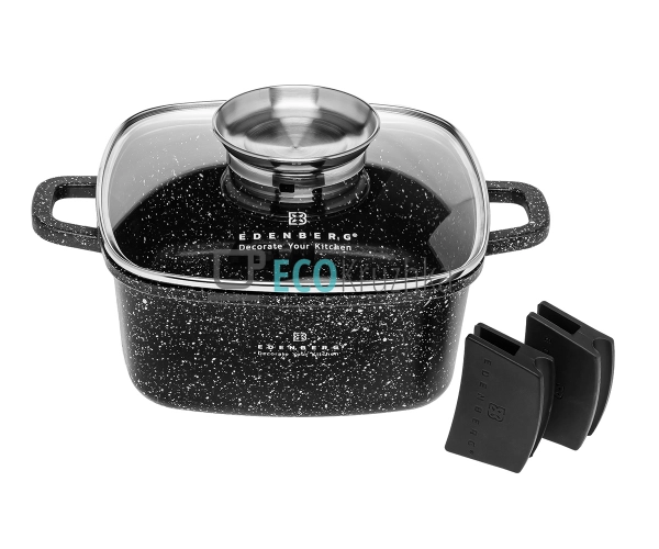 Каструля-казан 4.4 л Edenberg з гранітним покриттям та с ...