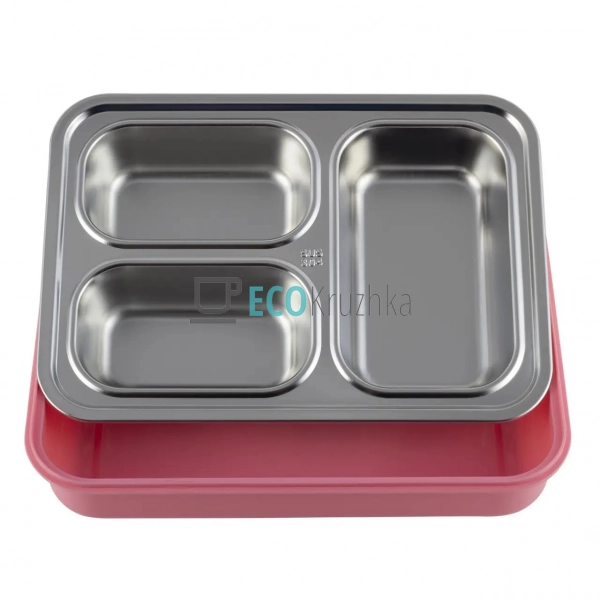 Ланч бокс обідній Kamille Рожевий 1200мл KM-2146RZ Ланч бокс обідній Kamille Рожевий 1200мл KM-2146RZ