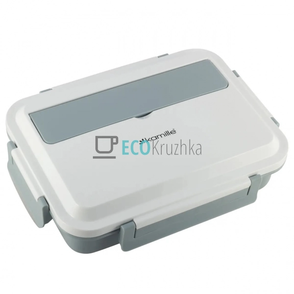 Ланч бокс обідній Kamille Синій 1000мл KM-2145SN Ланч бокс обідній Kamille Синій 1000мл KM-2145SN