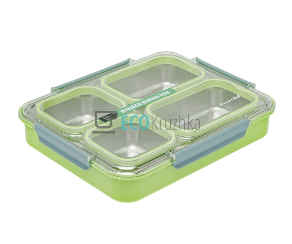 Ланч бокс обідній Kamille Салатовий 1800мл KM-2147ZL Ланч бокс обідній Kamille Салатовий 1800мл KM-2147ZL