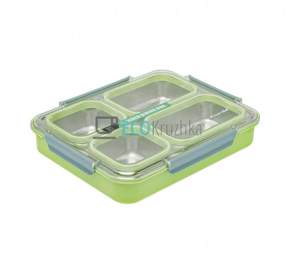 Ланч бокс обідній Kamille Салатовий 1200мл KM-2146ZL Ланч бокс обідній Kamille Салатовий 1200мл KM-2146ZL