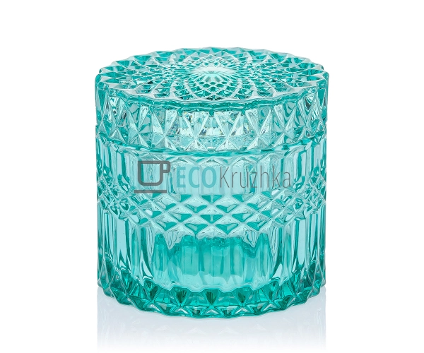Цукерниця Бірюзове задзеркалля 9х8.5см (101-126) Цукерниця Бірюзове задзеркалля 9х8.5см (101-126)