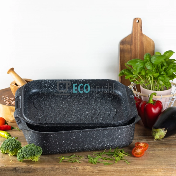 Гусятниця 5,5 л прямокутною формою, алюмінієвою кришкою ... Гусятниця 5,5 л прямокутною формою, алюмінієвою кришкою ...