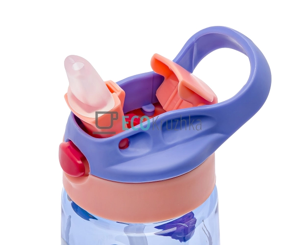 Пляшка для води із трубочкою 450 мл Космос Блакитний EK1 ... Пляшка для води із трубочкою 450 мл Космос Блакитний EK1 ...