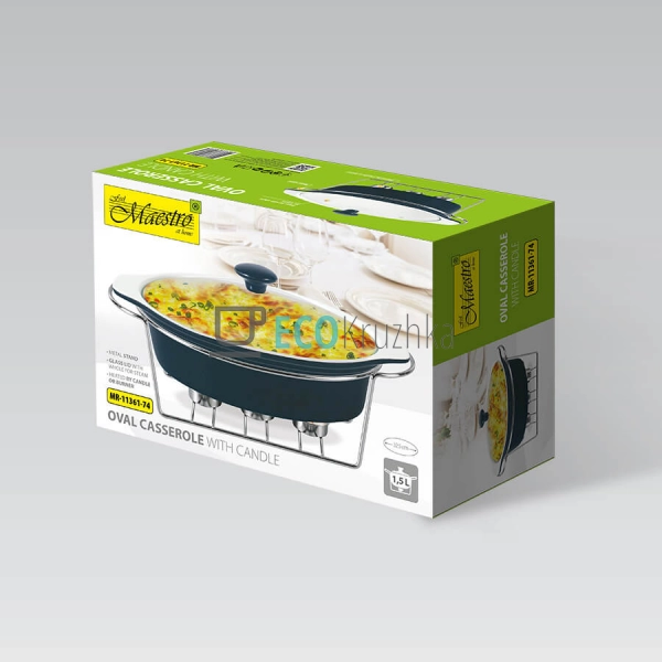 Марміт 1.5л керамічний овальний MR-11361-74 Марміт 1.5л керамічний овальний MR-11361-74