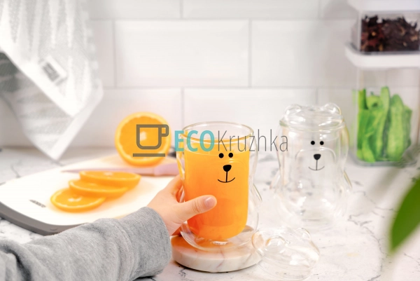 Набір чашок с кришкою Ardesto Animals з подвійними стінк ...