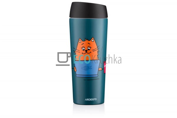 Термокухоль Ardesto Coffee time Red Cat 450 мл, нержавію ... Термокухоль Ardesto Coffee time Red Cat 450 мл, нержавію ...