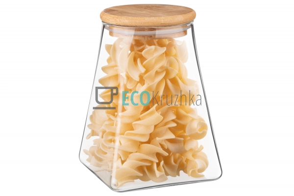 Банка для зберігання Ardesto Fresh, конус, 910 мл, скло, ... Банка для зберігання Ardesto Fresh, конус, 910 мл, скло, ...