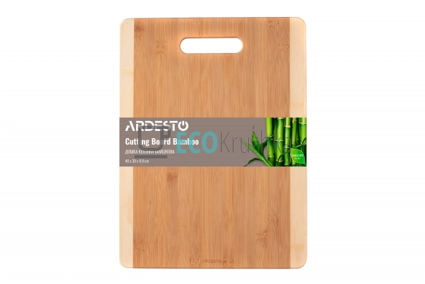 Дошка кухонна Ardesto Midori, 40*30*0.9 см, бамбук (AR14 ...