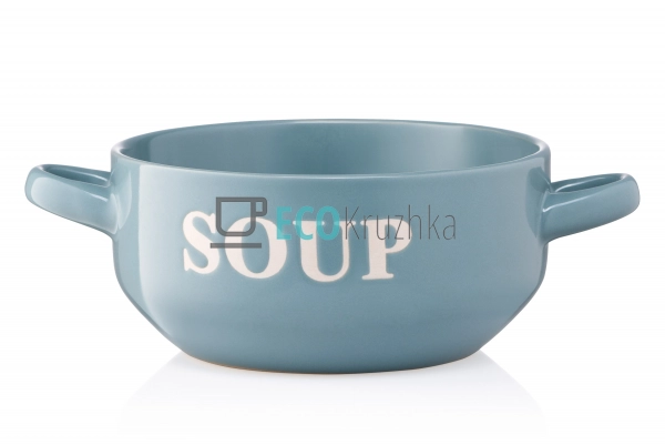 Бульйонниця Ardesto Cream, 700 мл, блакитна, кераміка (A ... Бульйонниця Ardesto Cream, 700 мл, блакитна, кераміка (A ...