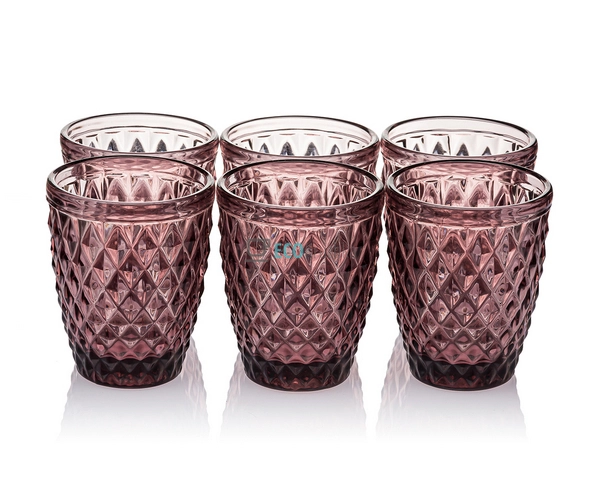 Набір кольорових склянок 6шт Glassware 270 мл Червоний ( ... Набір кольорових склянок 6шт Glassware 270 мл Червоний ( ...