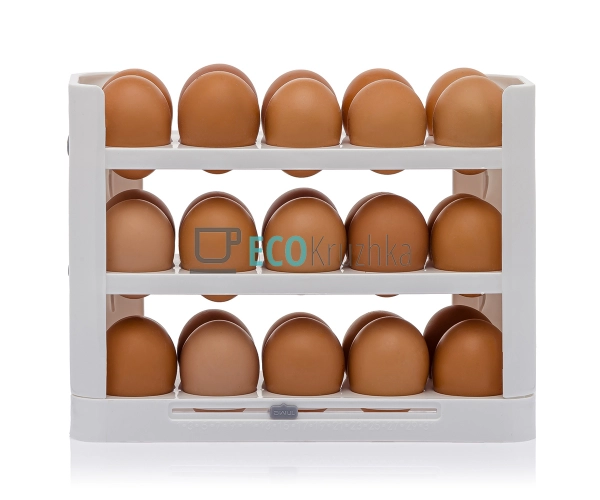 Органайзер для зберігання яєць на 30 шт Білий (APL60 EH) Органайзер для зберігання яєць на 30 шт Білий (APL60 EH)